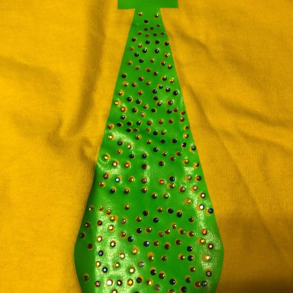 Yellow "Suspender and Tie" T-Shirt - Picture 3 of 4